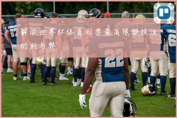 解读世界杯体育彩票最高限额投注的利与弊