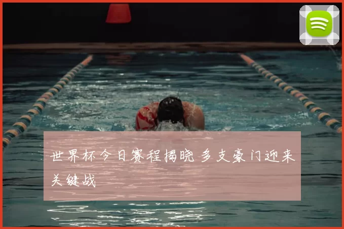 世界杯今日赛程揭晓 多支豪门迎来关键战