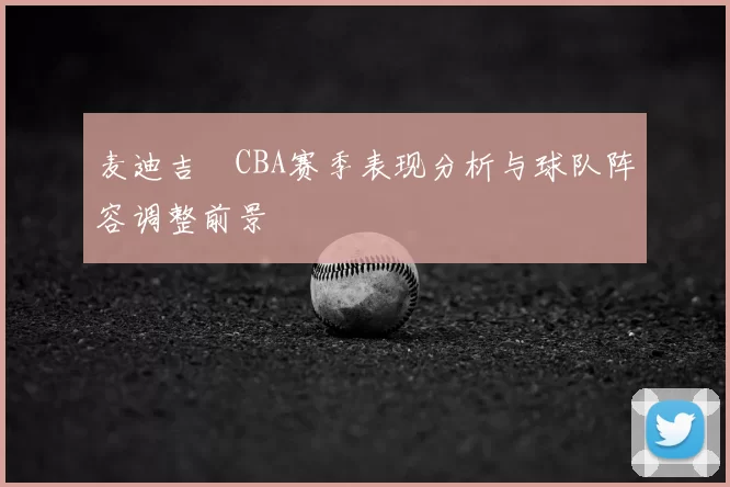 麦迪吉喆CBA赛季表现分析与球队阵容调整前景